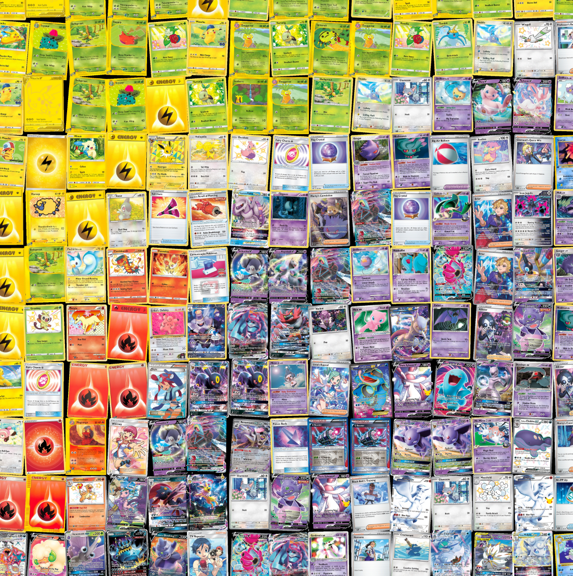 Mosaic Art: Rhyperior V #181 – Fine Art Poster Reimagined with Pokémon Cards