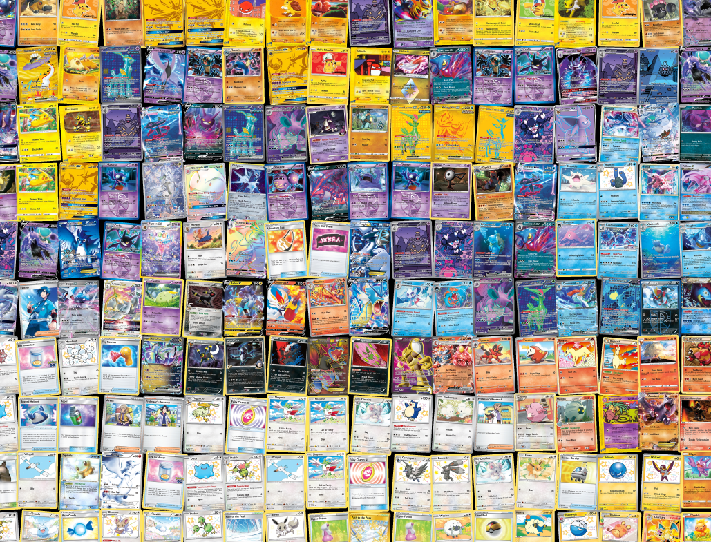 Pokémon Blau Mosaik-Kunstdruck – Detailreicher 12-Farben-Giclée-Druck